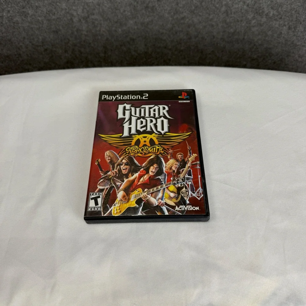 Guitar Hero Aerosmith Sony PlayStation 2 PS2 2008 Music Rhythm Game Complete CIB